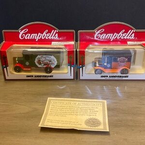 Campbell's 100th Anniversary Toy Truck Set - Black, Orange, Red